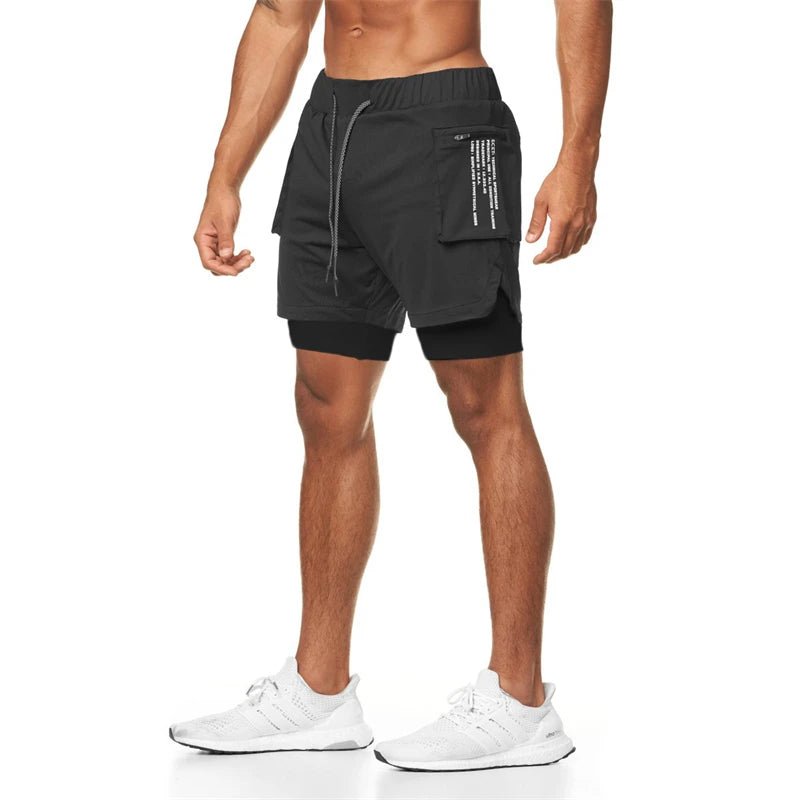 2024 Sport Shorts Men | Sportswear Double-Deck Running Shorts | 2 In 1 Beach Bottoms | Summer Gym Fitness Training Jogging Short Pants ShopOnlyDeal