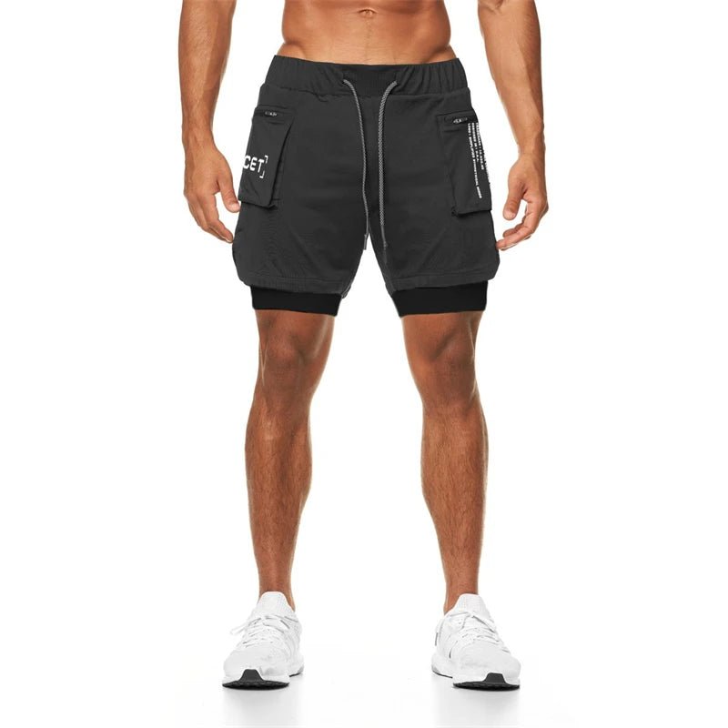 2024 Sport Shorts Men | Sportswear Double-Deck Running Shorts | 2 In 1 Beach Bottoms | Summer Gym Fitness Training Jogging Short Pants ShopOnlyDeal