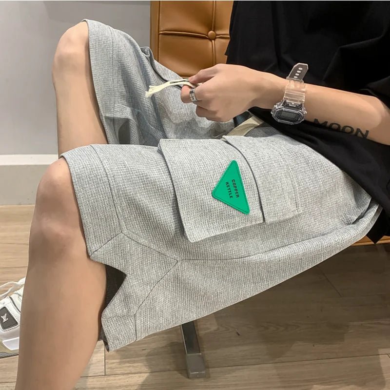 2024 Spring Men's Shorts | Korean Fashion Green Shorts | Street Men's Clothing | Casual Shorts At Home | Streetwear Pants ShopOnlyDeal