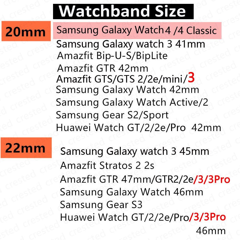 20mm/22mm Band for Samsung Galaxy Watch 4, Classic, 46mm, 42mm, Active 2, Gear S3 Frontier - Silicone Bracelet for Huawei GT, GT2, GT3 Pro Strap ShopOnlyDeal