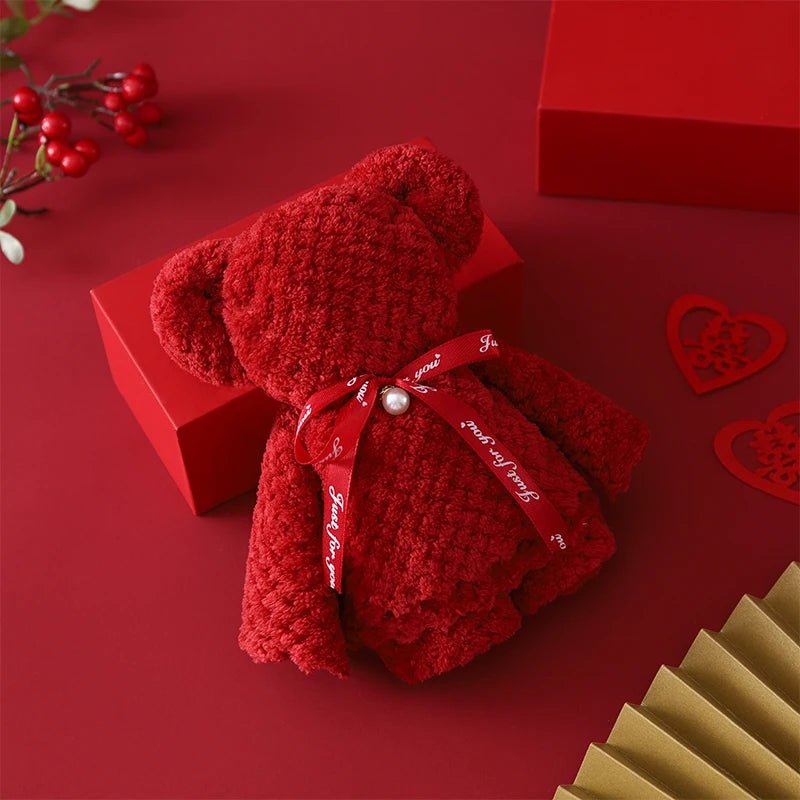 20pcs/Lot High-Quality Coral Fleece Baby Shower Party Favors | Cute Bear Towel Christmas Gift Bag | Lovely Gifts for Guests ShopOnlyDeal