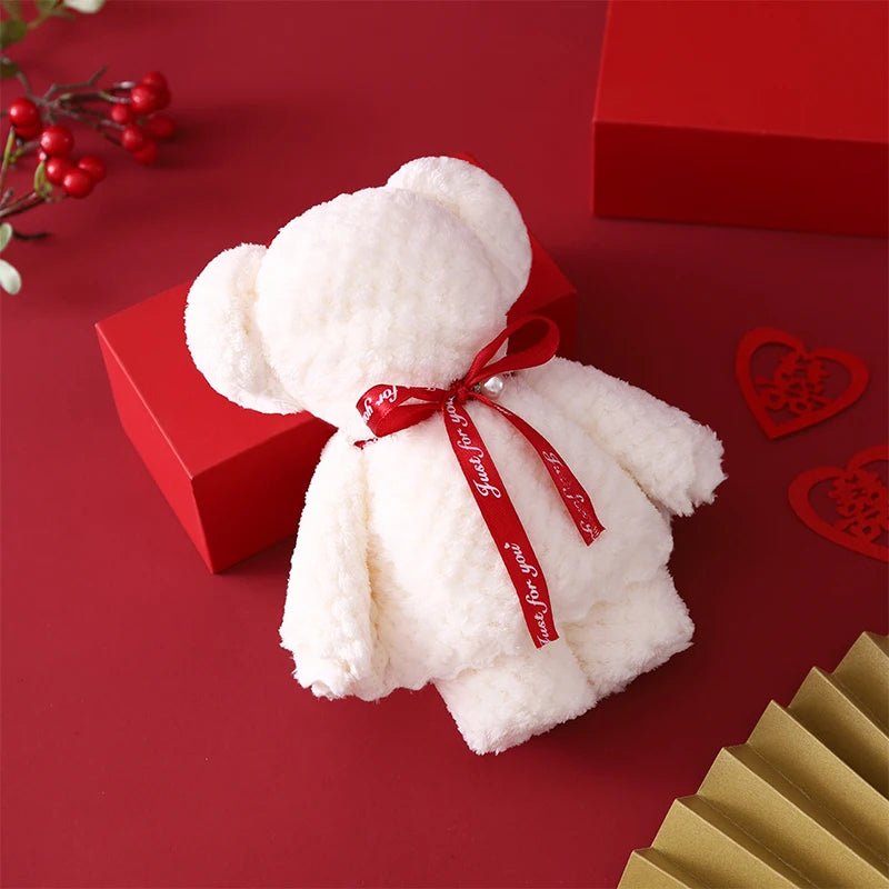 20pcs/Lot High-Quality Coral Fleece Baby Shower Party Favors | Cute Bear Towel Christmas Gift Bag | Lovely Gifts for Guests ShopOnlyDeal