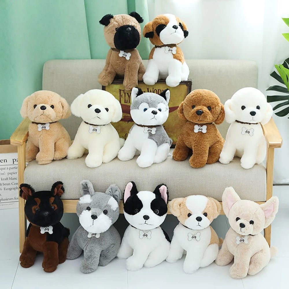 22cm Cute Simulation of Many Dog Plush Toys: Delicate Small Soft Kawaii Two Ha Dolls for Children and Girlfriends, Ideal Birthday Gifts ShopOnlyDeal