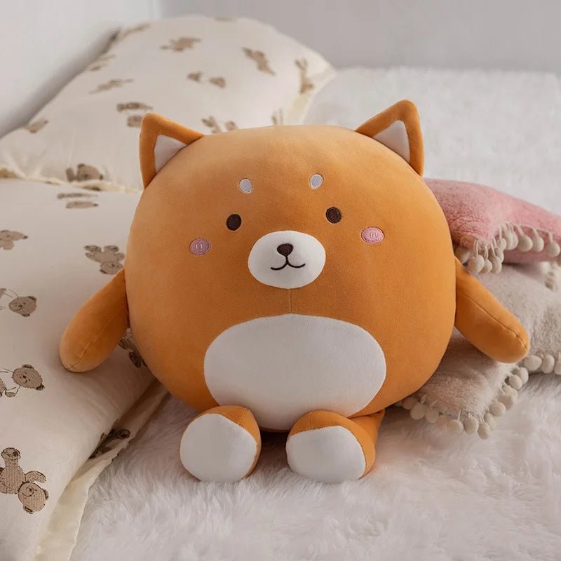 23cm-45cm Cuddly Round Panda Shiba Inu Pig Penguin Kawaii Zoo Animal Plush Pillow Cushion | Stuffed Doll | Kids Birthday Gift ShopOnlyDeal