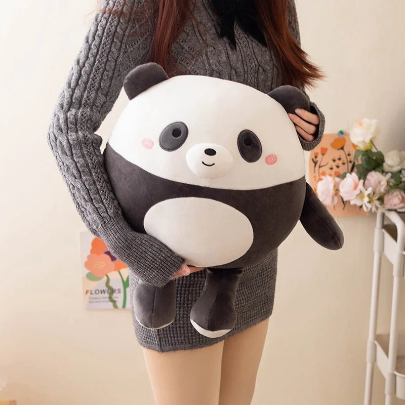 23cm-45cm Cuddly Round Panda Shiba Inu Pig Penguin Kawaii Zoo Animal Plush Pillow Cushion | Stuffed Doll | Kids Birthday Gift ShopOnlyDeal