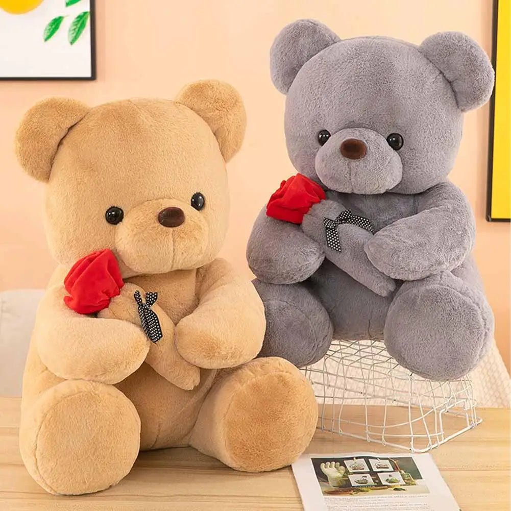 25cm Kawaii Teddy Bear - Valentines Day Gift Stuffed Animal Rose Bear Doll for Girlfriend ShopOnlyDeal