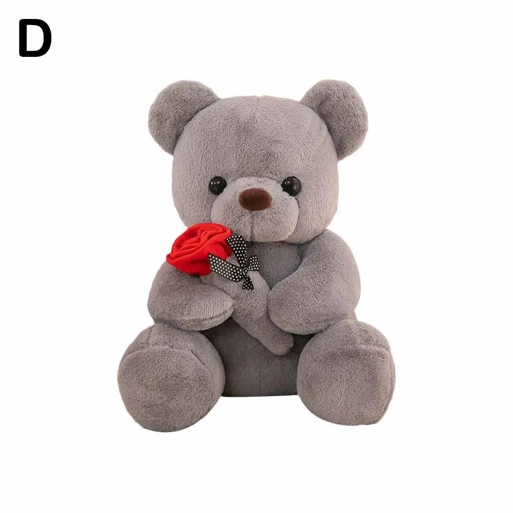 25cm Kawaii Teddy Bear - Valentines Day Gift Stuffed Animal Rose Bear Doll for Girlfriend ShopOnlyDeal