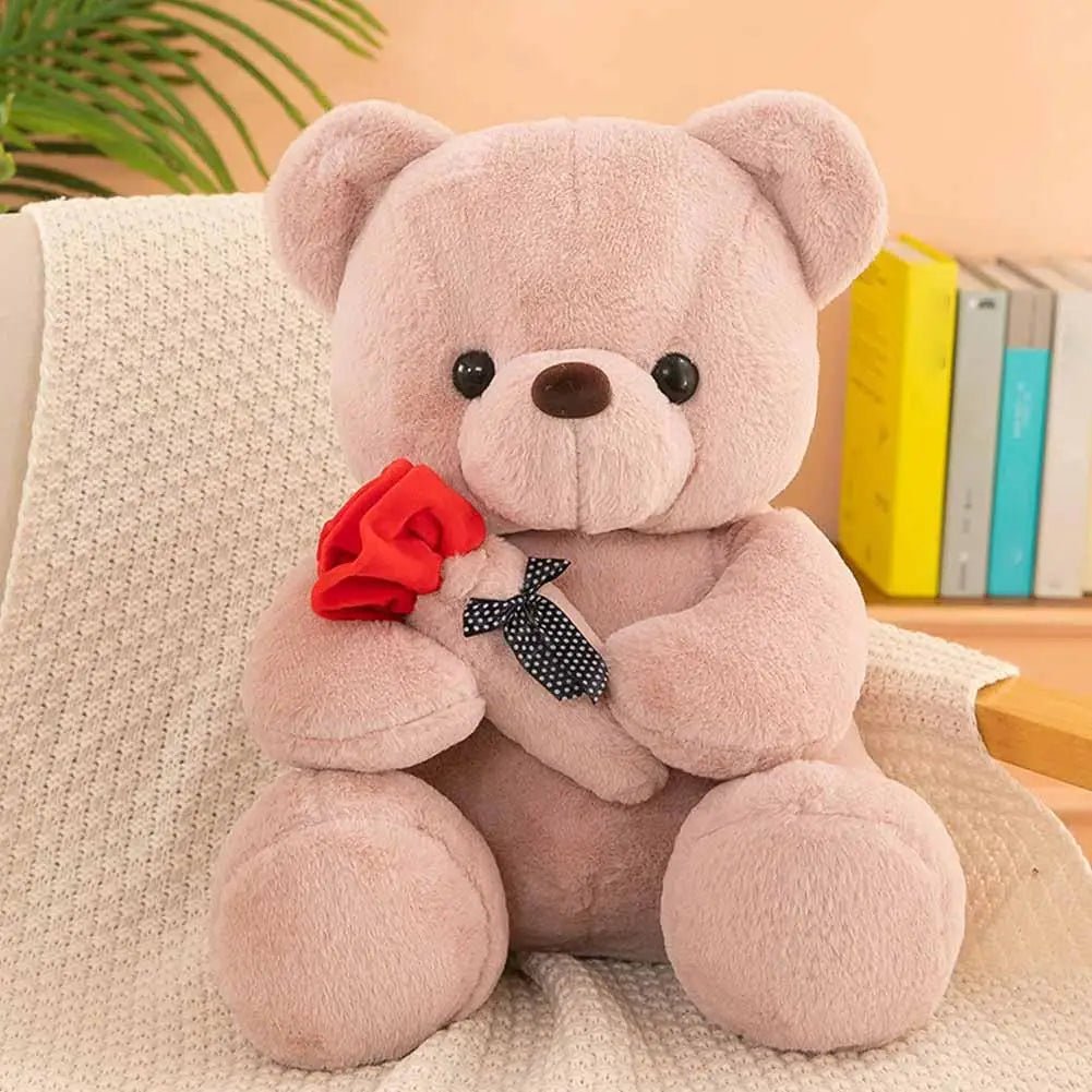 25cm Kawaii Teddy Bear - Valentines Day Gift Stuffed Animal Rose Bear Doll for Girlfriend ShopOnlyDeal