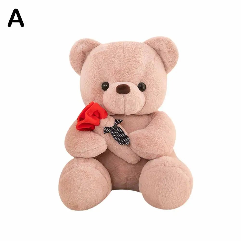 25cm Kawaii Teddy Bear - Valentines Day Gift Stuffed Animal Rose Bear Doll for Girlfriend ShopOnlyDeal