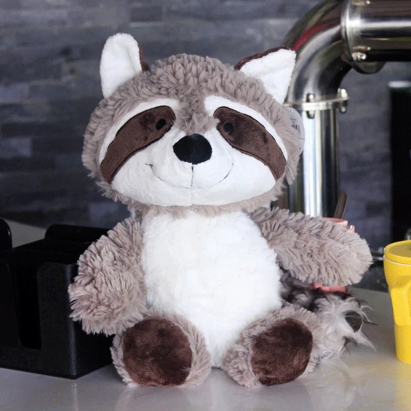 25cm Lovely Raccoon Plush Toy - Cute Soft Stuffed Animals Doll Pillow for Girls, Children, Kids - Baby Birthday Gift, Adorable and Huggable Companion for Cuddles and Play ShopOnlyDeal