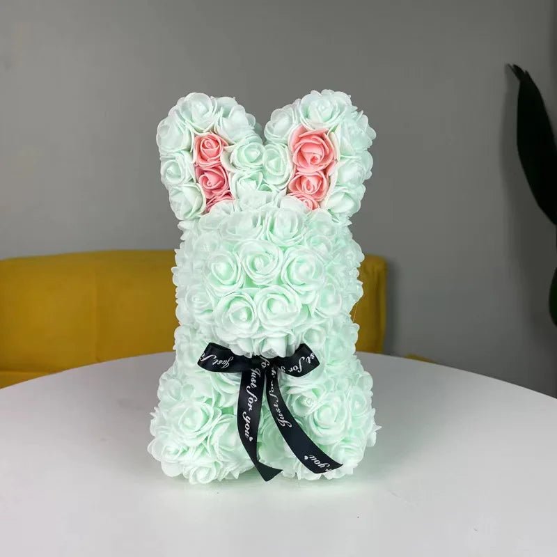 25cm Roses Bunny Eternal Flower Rabbit: Romantic Valentine's Day and Wedding Engagement Party Decoration - Perfect Christmas Gift ShopOnlyDeal