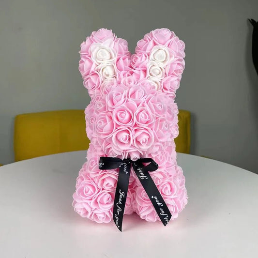 25cm Roses Bunny Eternal Flower Rabbit: Romantic Valentine's Day and Wedding Engagement Party Decoration - Perfect Christmas Gift ShopOnlyDeal