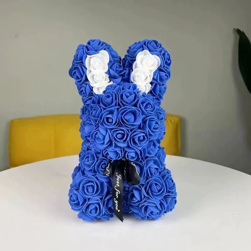 25cm Roses Bunny Eternal Flower Rabbit: Romantic Valentine's Day and Wedding Engagement Party Decoration - Perfect Christmas Gift ShopOnlyDeal