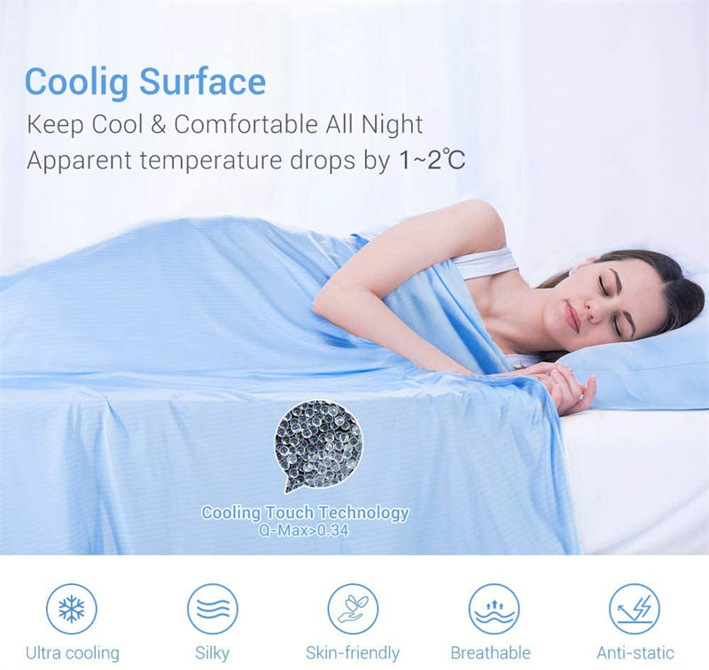 Cooling Blanket Cooling Fiber Absorb Heat Washable Cover Over Blankets Summer Cheerful Mario Official Store