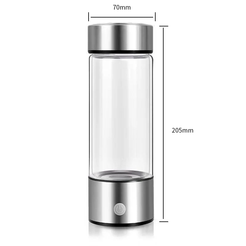420ml Hydrogen-Rich Water Cup Electric Hydrogen Rich Water Generator Bottle Titanium Quality Filter Portable Antioxidant Lonizer ShopOnlyDeal