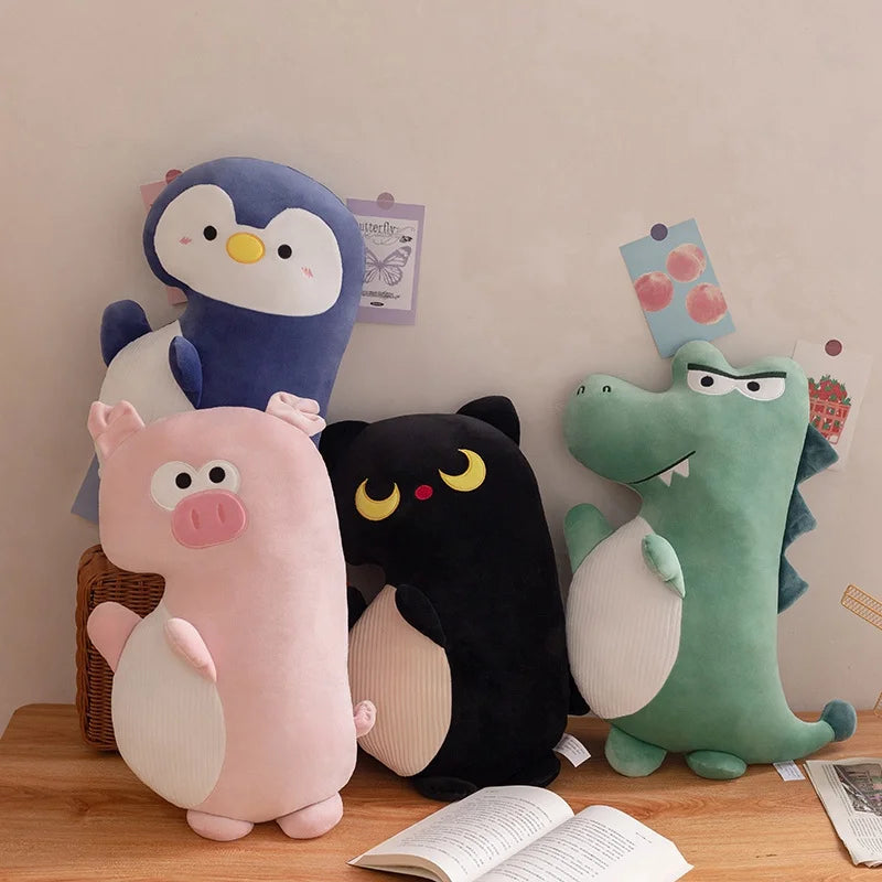 50cm Cuddly Squishy Penguin Pig Cat Dinosaur Kawaii Zoo Animal Plush Pillow Cushion Soft Plushie Peluche Doll Kids Birthday Gift ShopOnlyDeal