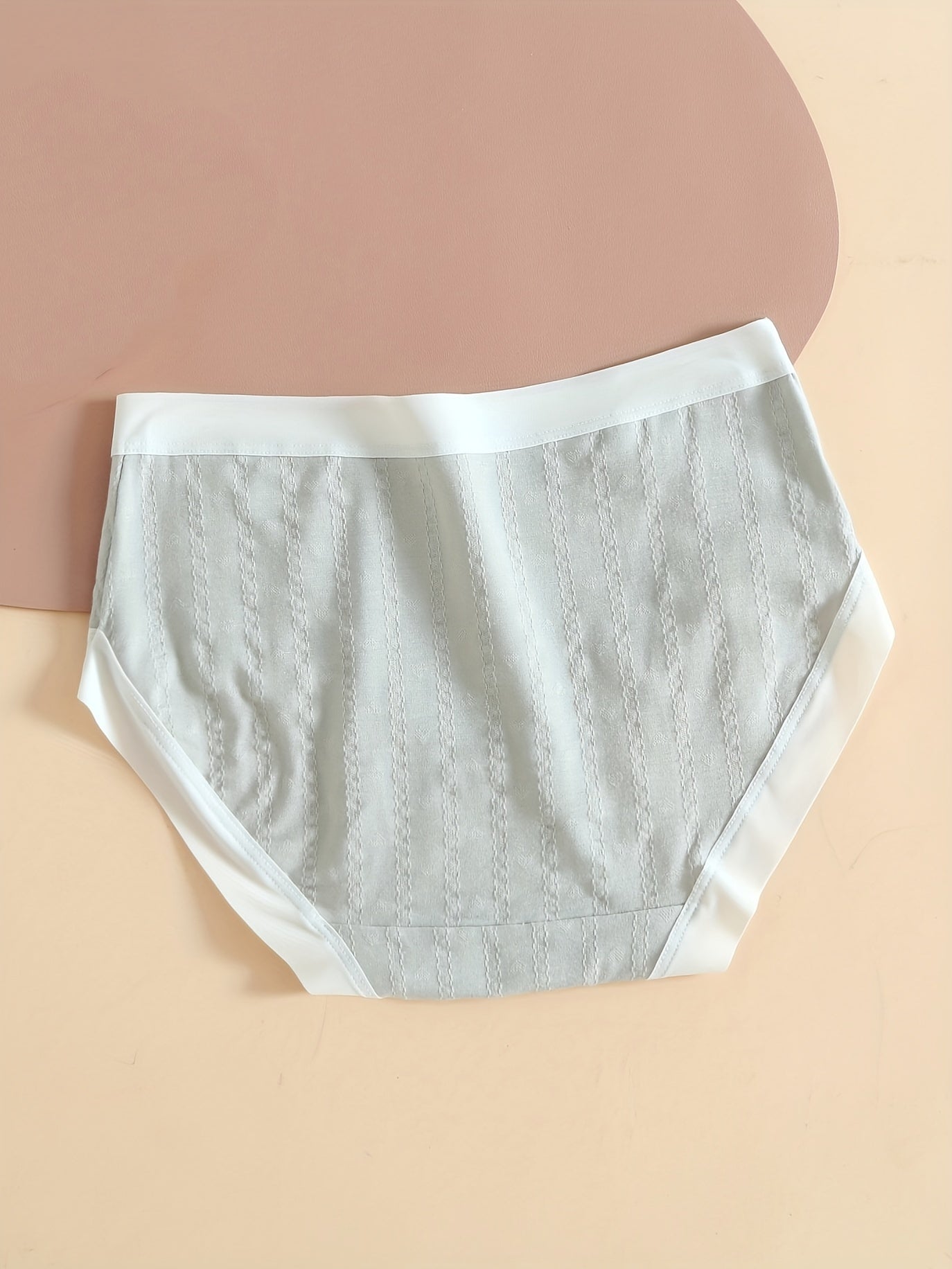 5pcs Colorblock Textured Briefs, Comfy & Soft Intimates Panties, Women's Lingerie & Underwear ShopOnlyDeal