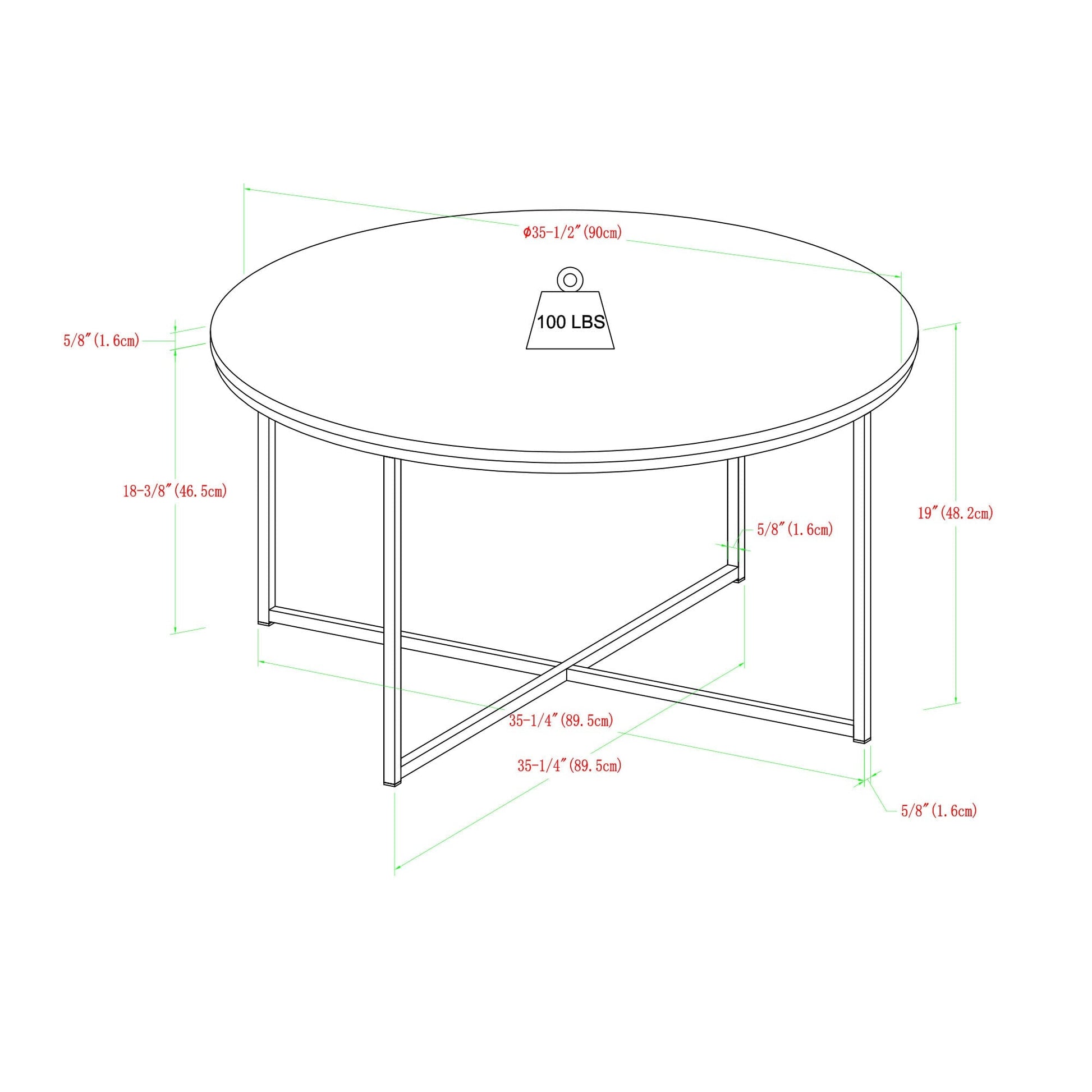 Alissa Coffee Table Walker Edison