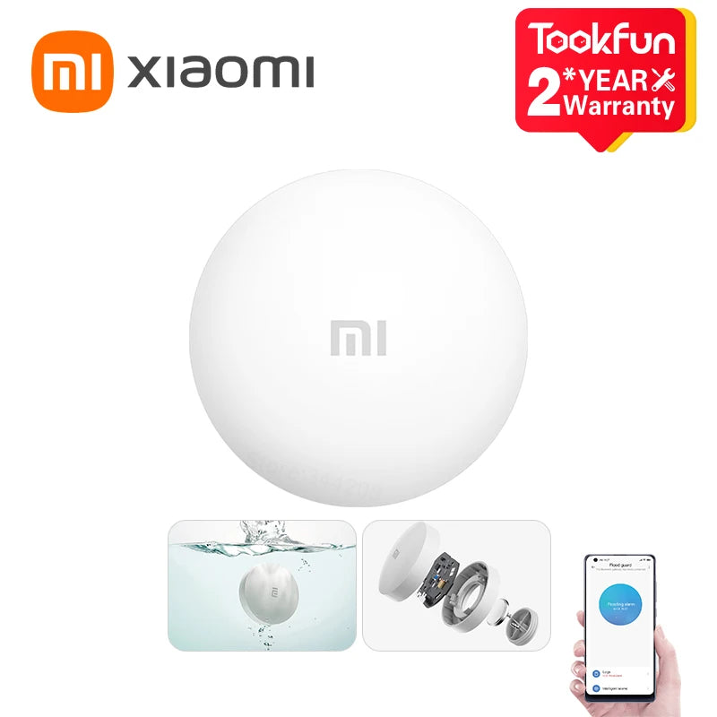 Original XIAOMI Water Immersion Guard Flood Water Detection Alarm Long Battery Life Mode IP67 Bluetooth Mesh Mi Home App ShopOnlyDeal