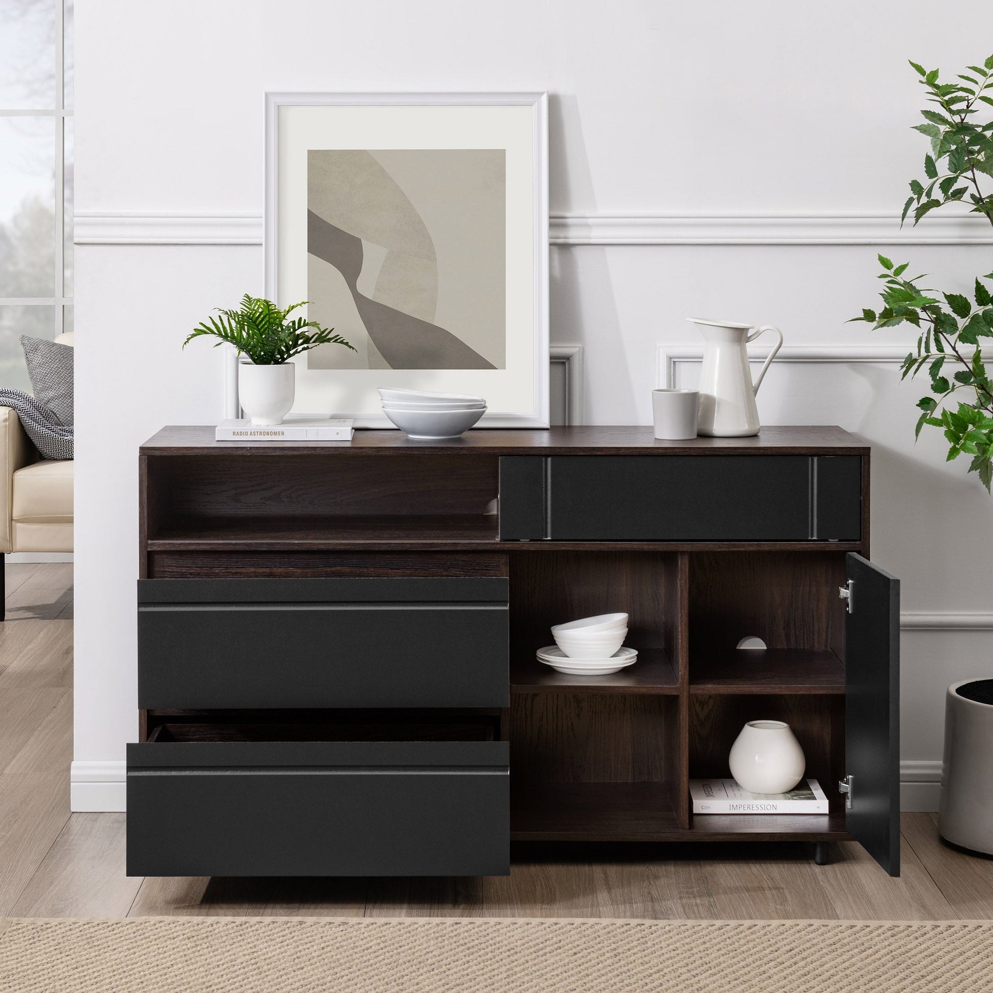 Beckett 52" Contemporary Storage Sideboard Walker Edison