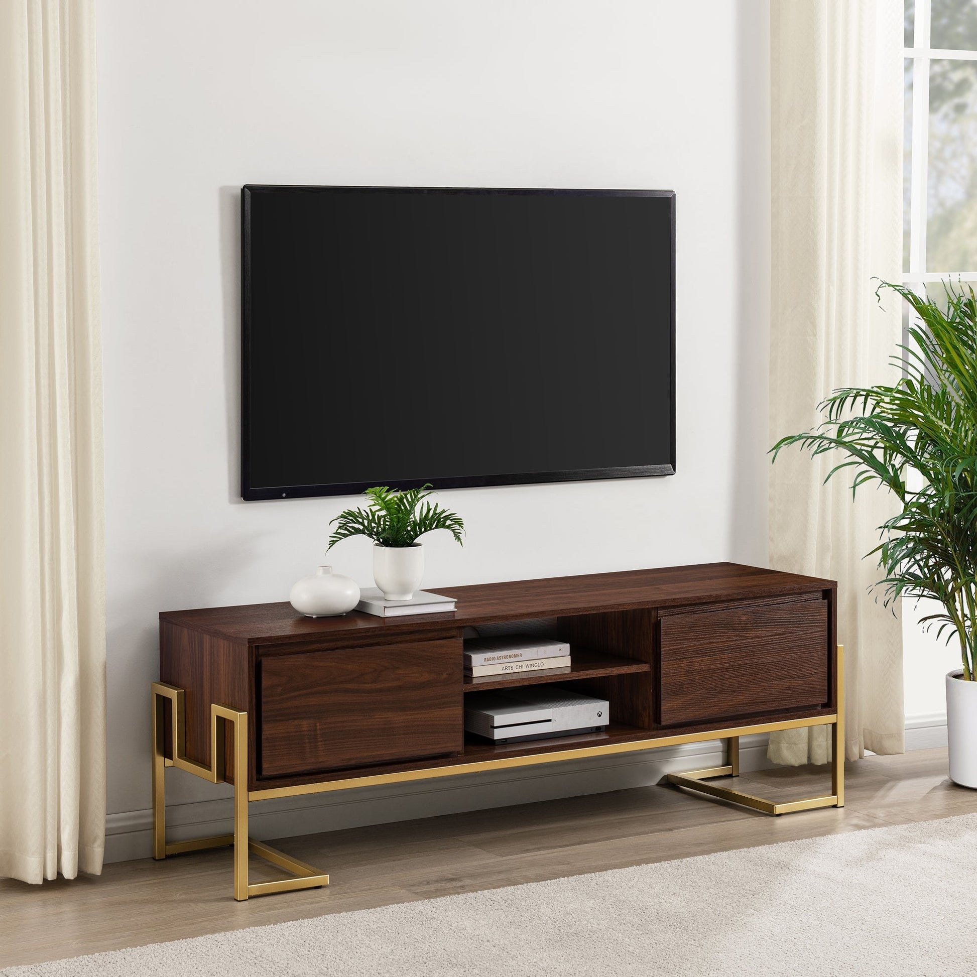 Betty Modern Glam 2-Drawer TV Stand Walker Edison