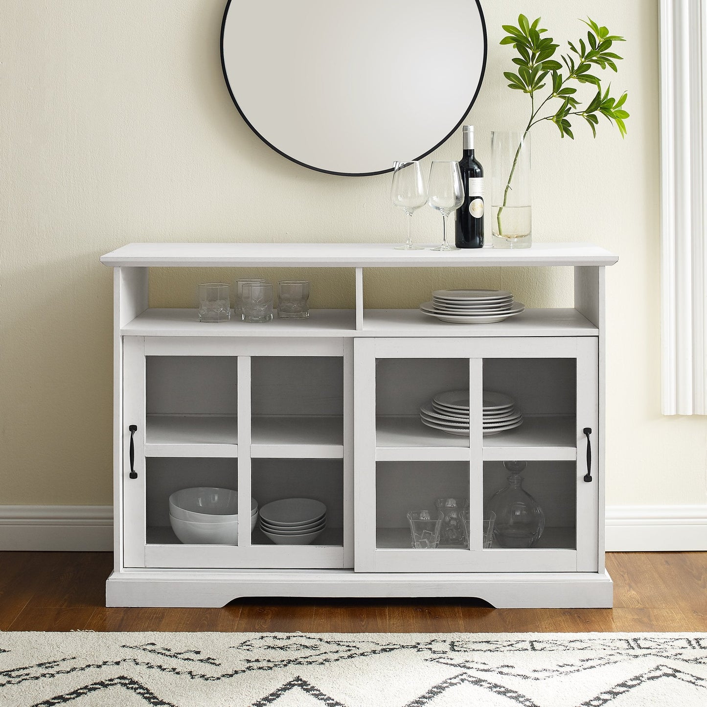 Boden Sliding Glass Door Sideboard Walker Edison