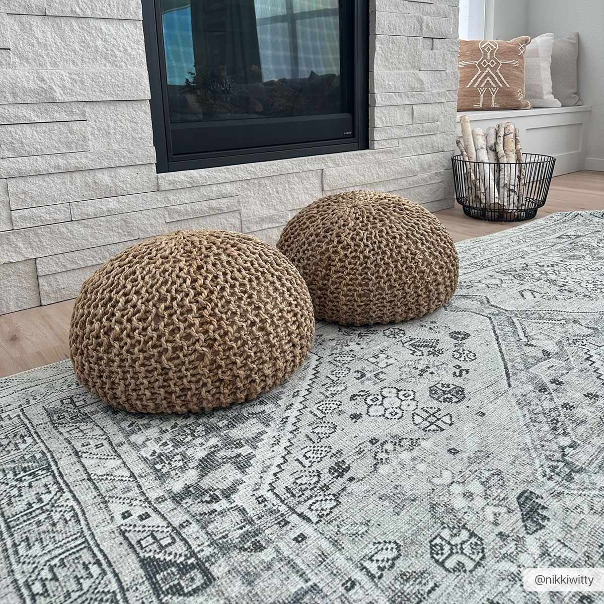 Barny Cream & Sage Washable Rug Boutique Rugs