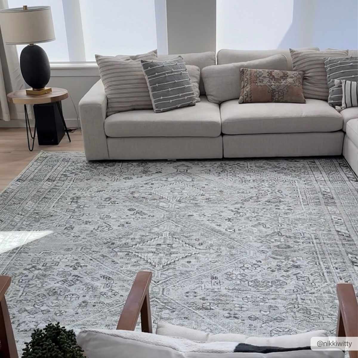 Barny Cream & Sage Washable Rug Boutique Rugs