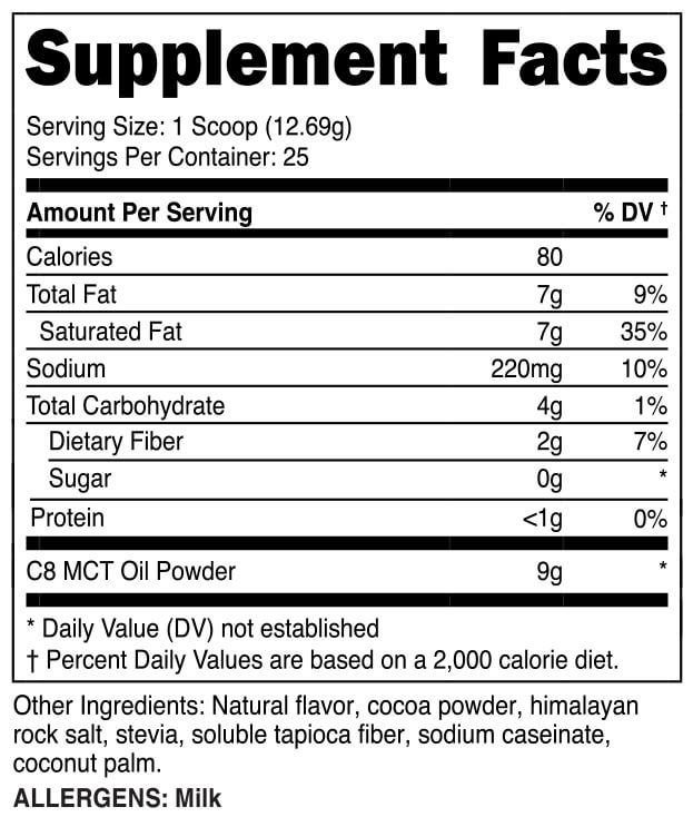 C8 MCT Oil Powder TeamKeto