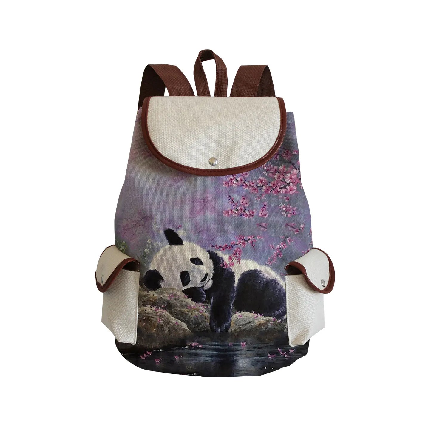 Capacity Large Drawstring Bags Cartoon Panda Cute Backpack 2022 Year Casual Girls Bookbag Animal Printed Backpacks For Women ShopOnlyDeal