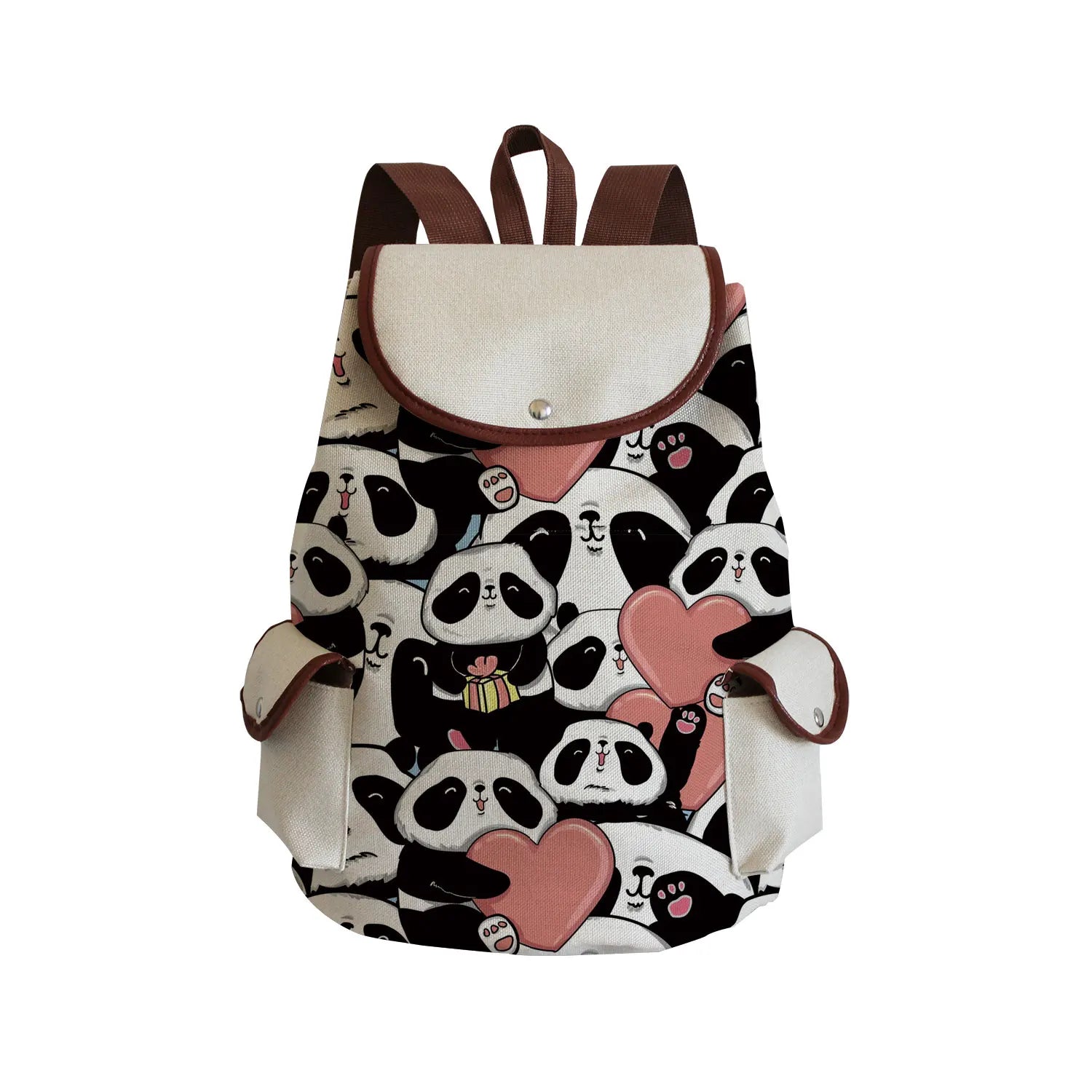 Large Capacity Drawstring Bags | Cartoon Panda Cute Backpack | 2022 Casual Girls' Bookbag | Animal Printed Backpacks for Women ShopOnlyDeal