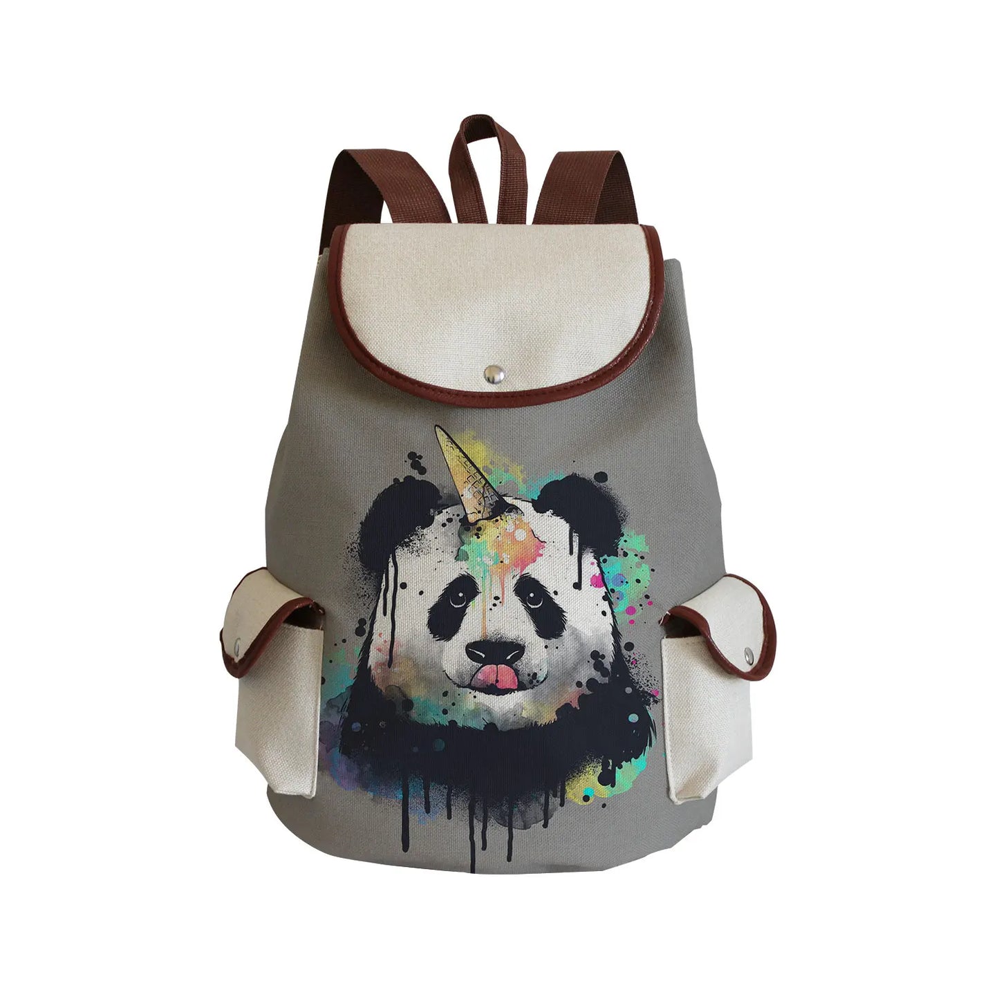 Capacity Large Drawstring Bags Cartoon Panda Cute Backpack 2022 Year Casual Girls Bookbag Animal Printed Backpacks For Women ShopOnlyDeal