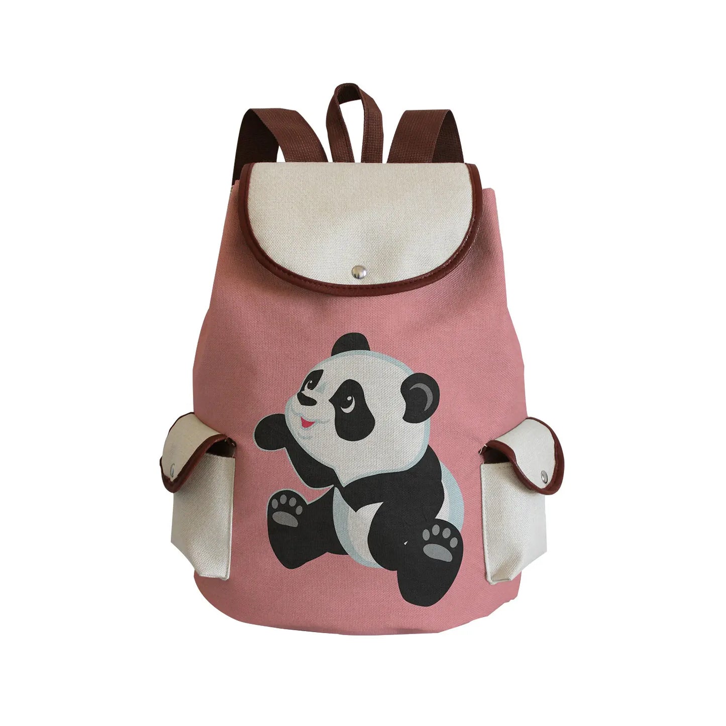 Large Capacity Drawstring Bags | Cartoon Panda Cute Backpack | 2022 Casual Girls' Bookbag | Animal Printed Backpacks for Women ShopOnlyDeal