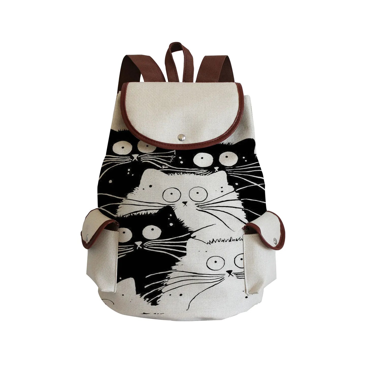 Cartoon Cute Cat Printed Backpack | Fashion Teens School Bag | High Capacity Travel Rucksack for Teenager Girls and Women ShopOnlyDeal