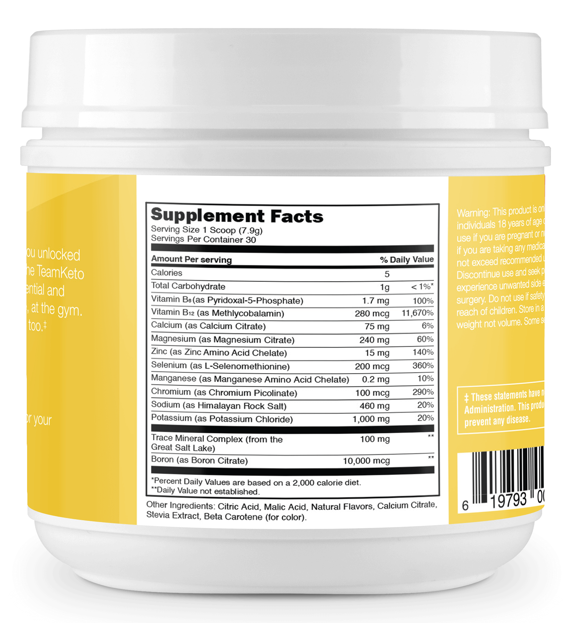 Charge Electrolyte Powder 2.0 TeamKeto