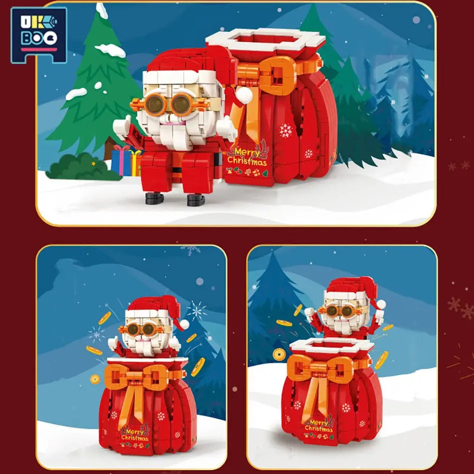 Christmas Building Blocks Lucky Bag Santa Claus Snowman Model Set New Year Decoration Bricks Children's Holiday Xmas Gift ShopOnlyDeal