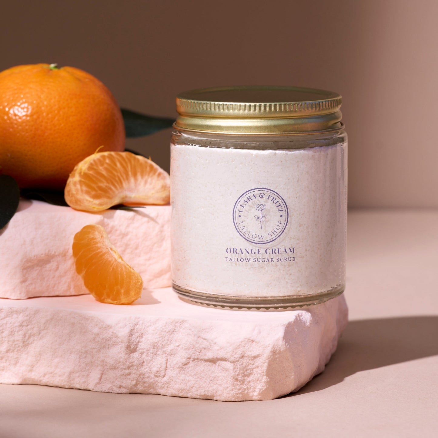 Orange Cream Sugar Scrub Clara & Fritz Tallow Shop