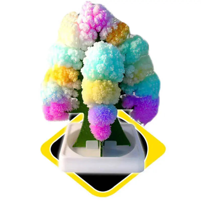 DIY Growing Tree Paper Sakura Crystal Trees Desktop Cherry Blossom Toys Paper Tree Gift Novelty Toy Exploring Science Simple--home Store