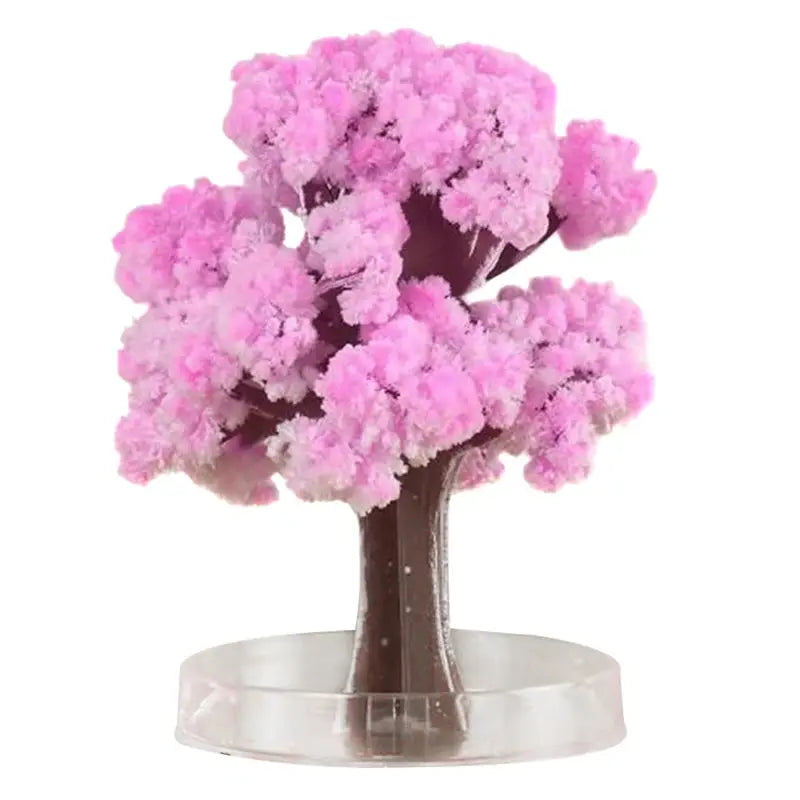 DIY Growing Tree Paper Sakura Crystal Trees Desktop Cherry Blossom Toys Paper Tree Gift Novelty Toy Exploring Science Simple--home Store