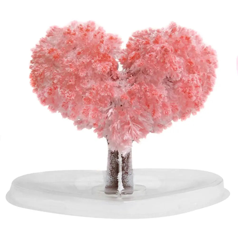 DIY Growing Tree Paper Sakura Crystal Trees Desktop Cherry Blossom Toys Paper Tree Gift Novelty Toy Exploring Science Simple--home Store