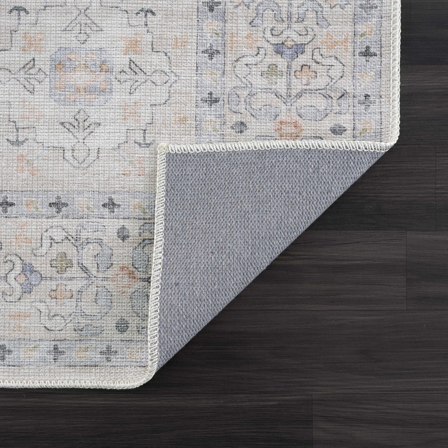 Beige Beckett Vintage Washable Area Rug | Classic Elegance with Modern Convenience Boutique Rugs