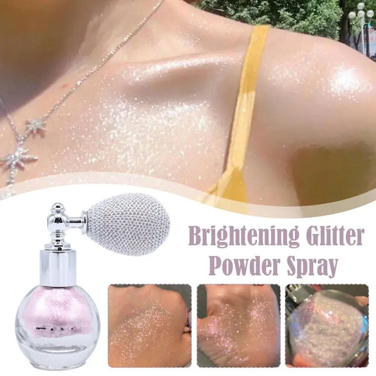 Diamond High Gloss Glitter Spray Highlighter Powder Air Bag Fragrance-Infused Shiny High Light For Face Body Makeup Cosmeti P9B0 ShopOnlyDeal