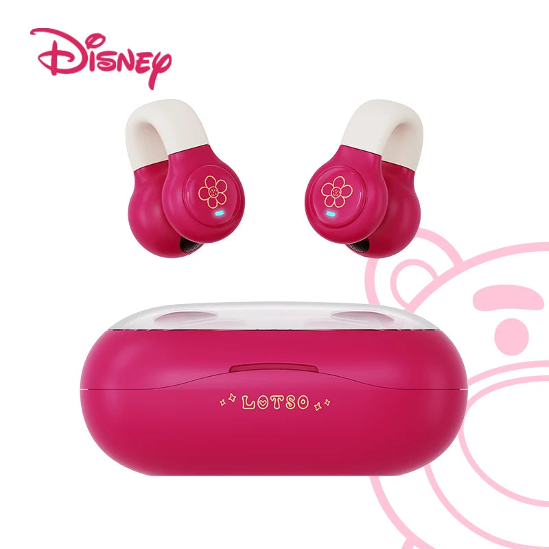 Disney Clip-On Wireless Earphones HIFI Sound Quality Headphones Noise Cancelling Gaming Video Dual Host Sports Bluetooth Headset ShopOnlyDeal