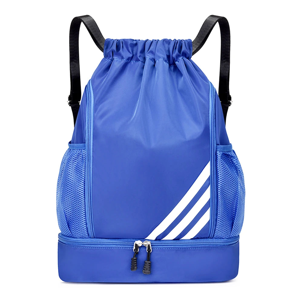 Drawstring Basketball Pouch | Portable Soccer Ball Storage Bag | Elastic Waterproof Adjustable Shoulder Strap | Training Equipment ShopOnlyDeal