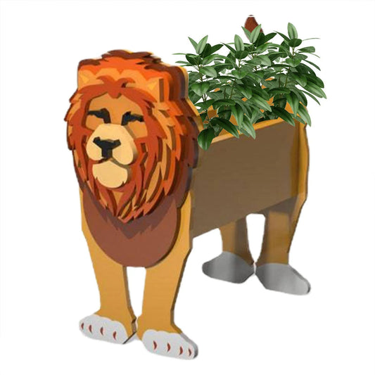 Flowerpot Garden Supplies Cow Dog Planter Multicolor Creative Lovely PVC Unique  Animal Shape Planting Pot Lion ShopOnlyDeal