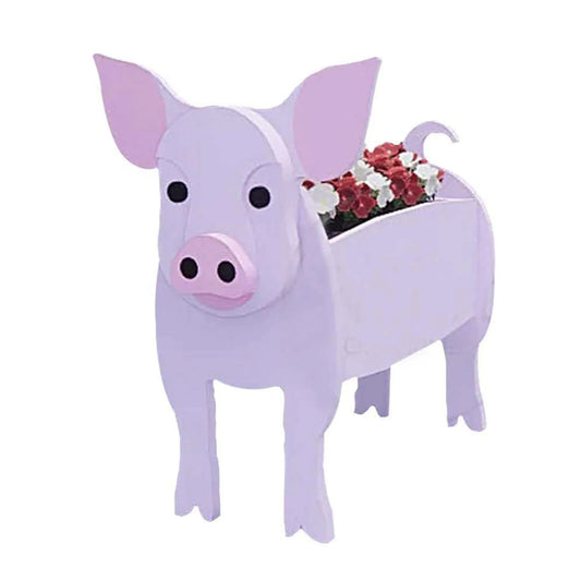 Flowerpot Garden Supplies Cow Dog Planter Multicolor Creative Lovely PVC Unique  Animal Shape Planting Pot Pink Pig ShopOnlyDeal