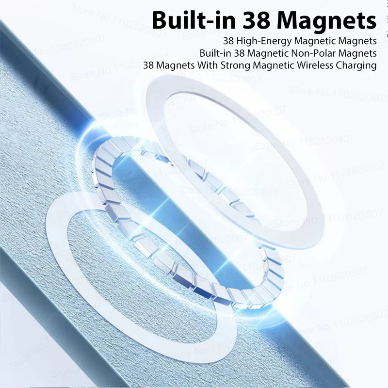 For Magsafe Upgraded Magnetic Cases For iPhone 15 14 13 12 11 Pro Max Plus Wireless Charge Case Liquid Silicone Cover Accessory ShopOnlyDeal