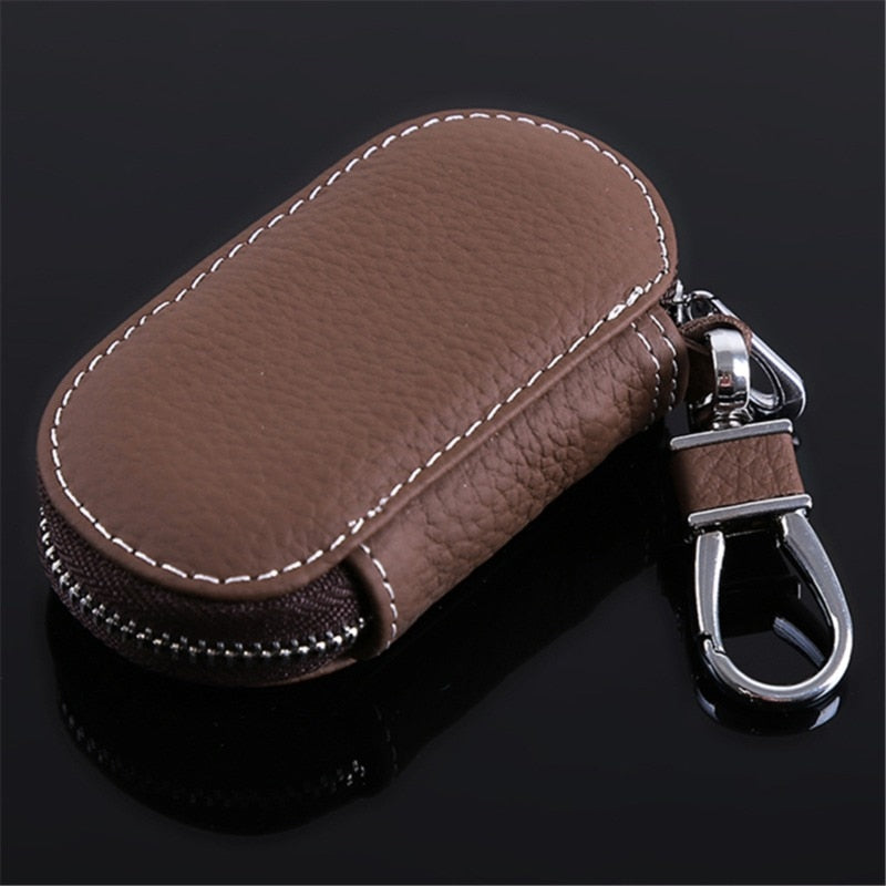 PU Leather Car Key Wallets Men Key Holder Housekeeper Keys Organizer Women Keychain Covers Zipper Key Case Bag Pouch Purse ShopOnlyDeal