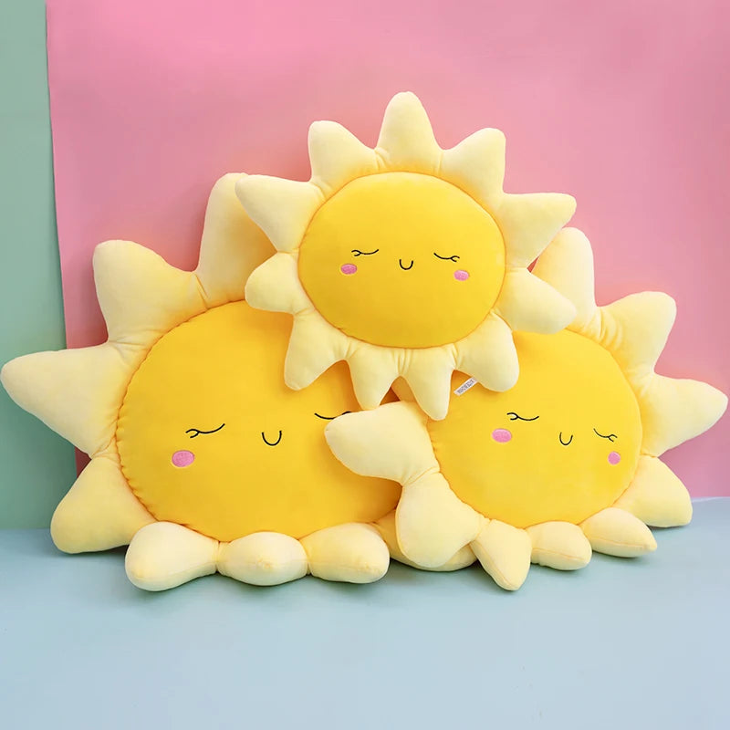 Cute Sun Cloud Plush Pillow Stuffed Soft Creative Plush Sun Cloud Toy Car Pillow Home Decor Kids Toys ShopOnlyDeal