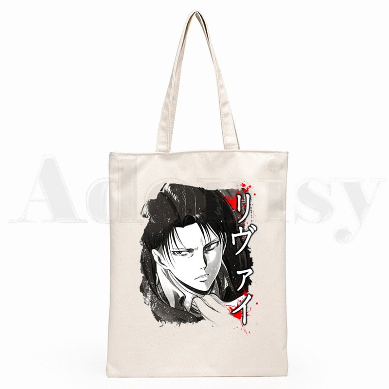 Attack On Titan Japanese Anime Shingeki No Kyojin Hipster Cartoon Print Shopping Bags Girls Fashion Casual Pacakge Hand Bag ShopOnlyDeal